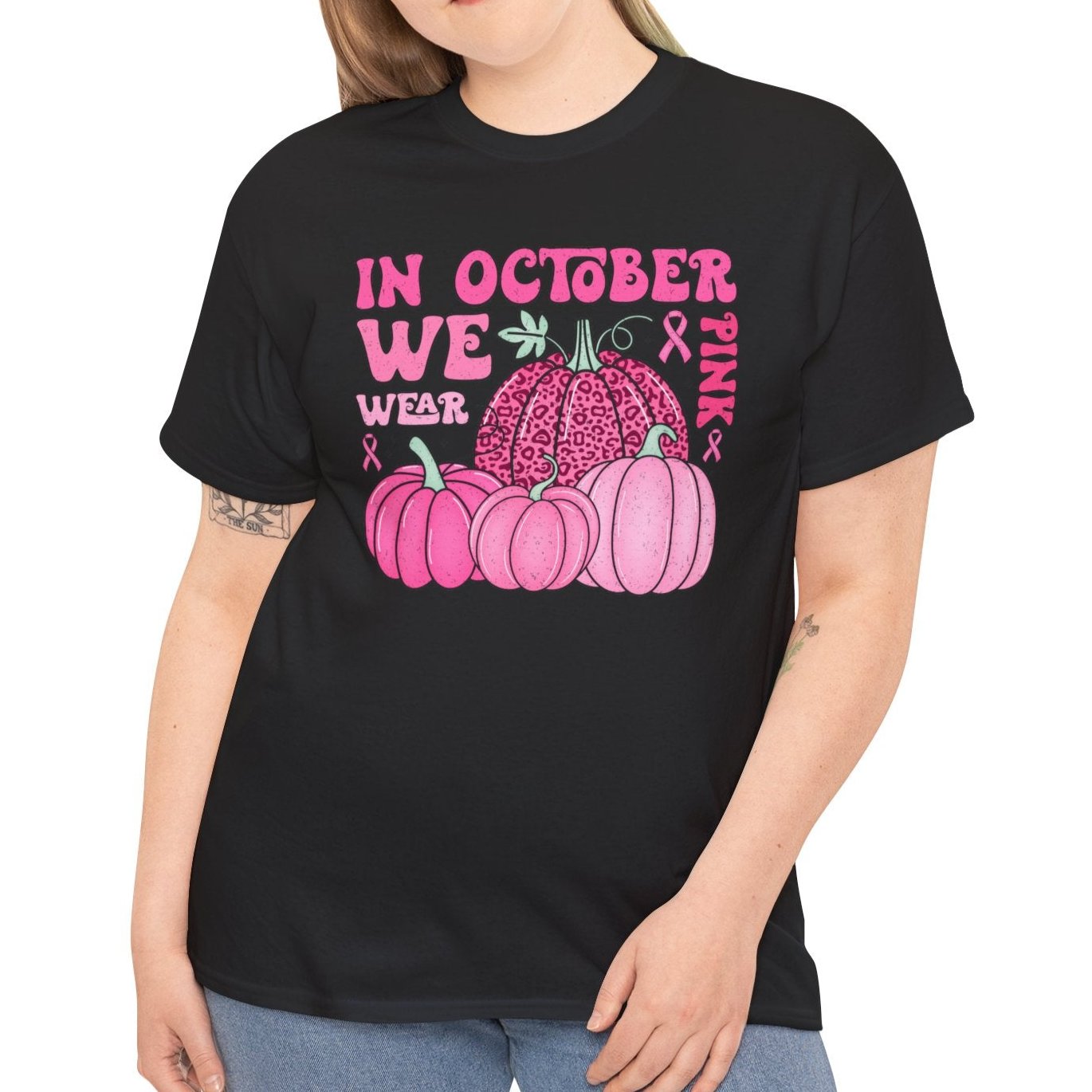 In October We Wear Pink Tee - Kim’s Signature Beauty & Accessories    (Store description)