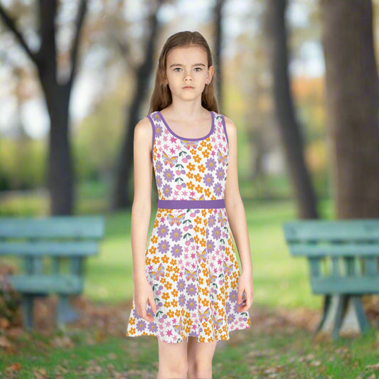 👗 Girls' Floral Sleeveless Sundress - Kim’s Signature Beauty & Accessories    (Store description)