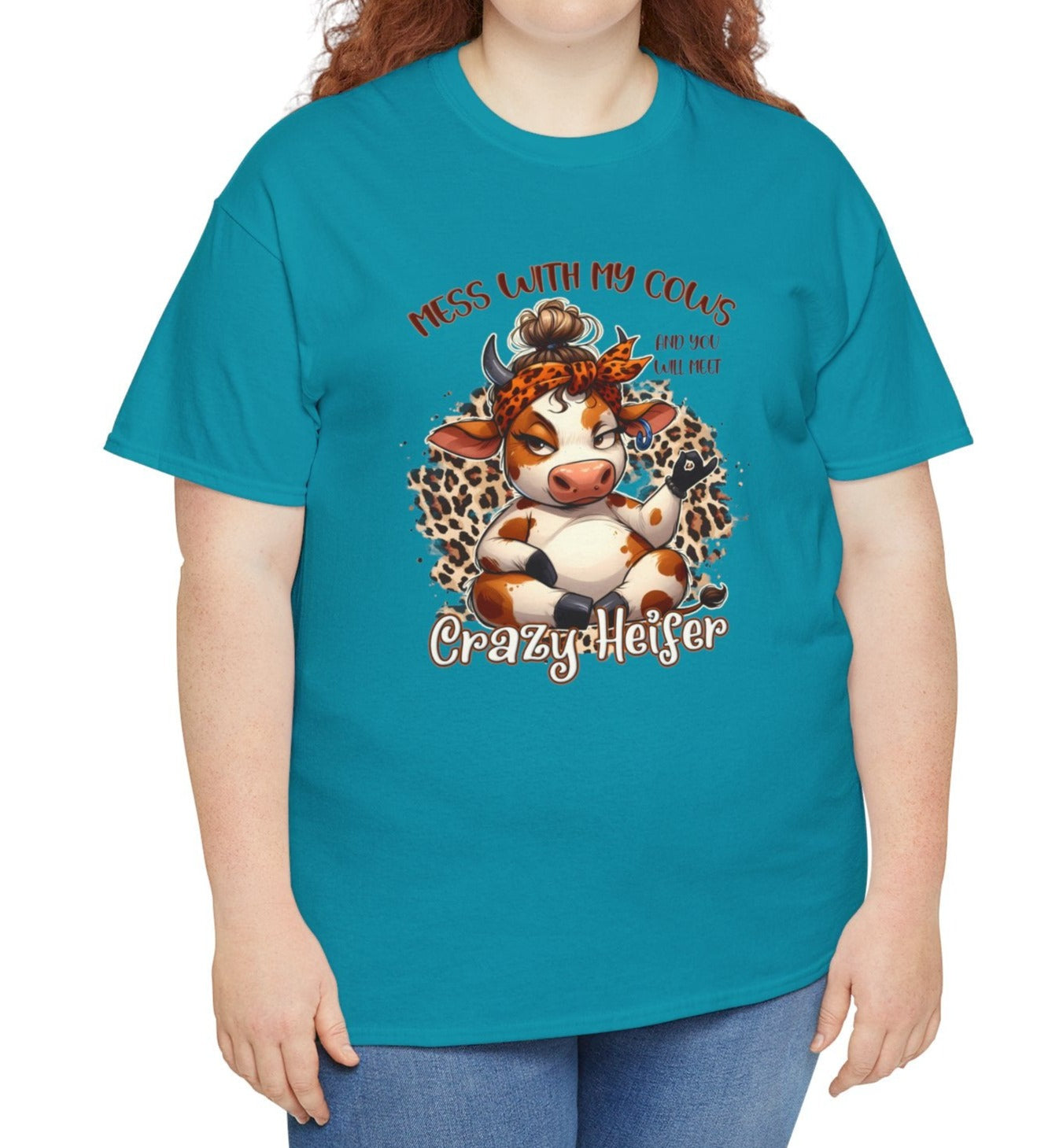 Mess with my Cows Crazy Heifer Tee - Kim’s Signature Beauty & Accessories    (Store description)