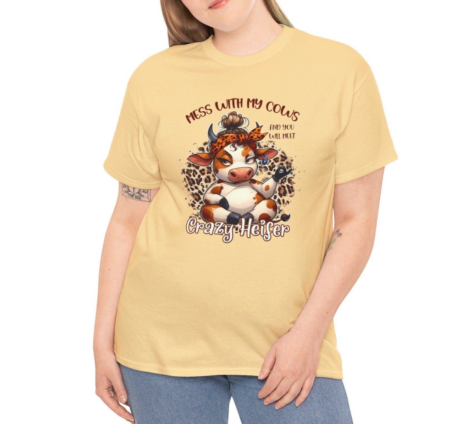 Mess with my Cows Crazy Heifer Tee - Kim’s Signature Beauty & Accessories    (Store description)