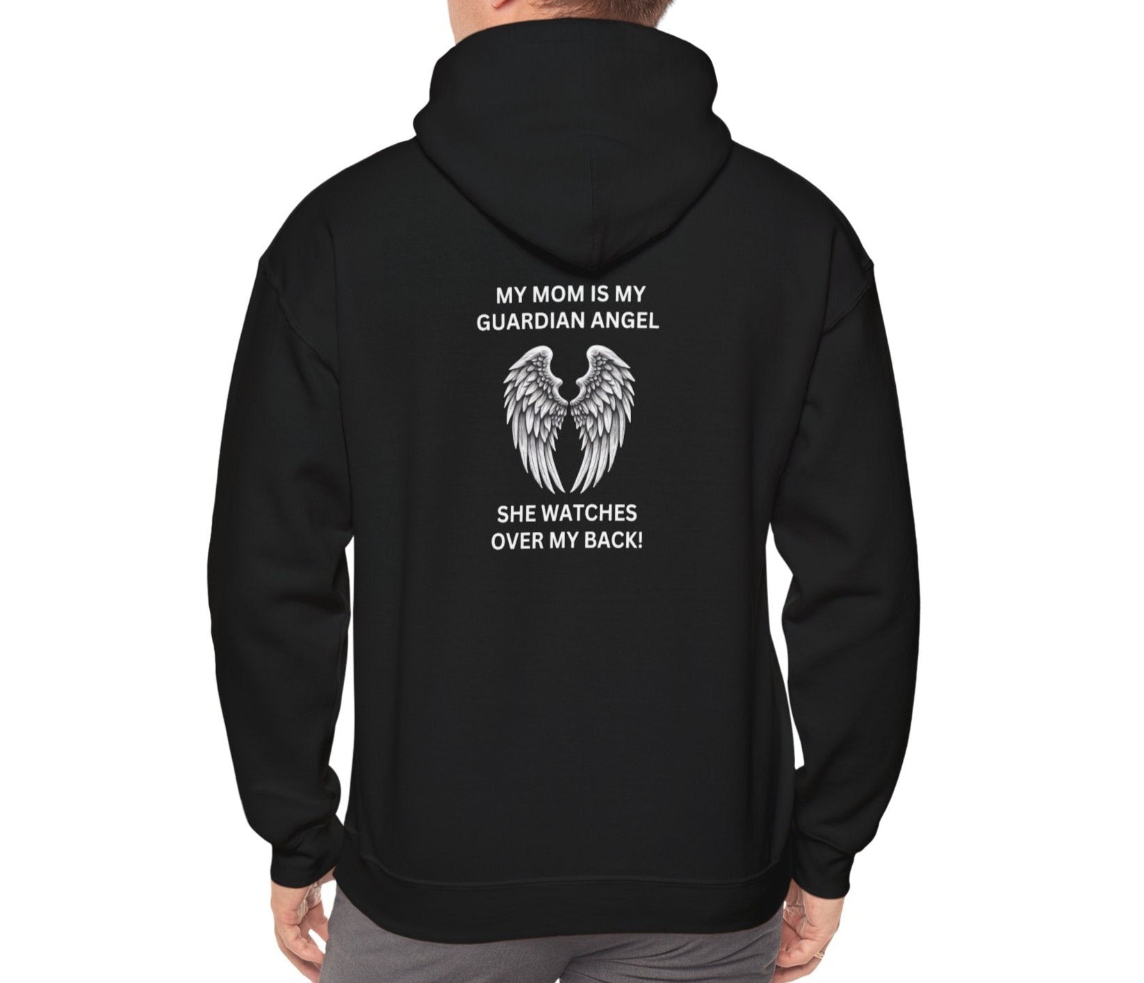 Mom, Watches Over My Back | Front & Back Print Hoodie - Kim’s Signature Beauty & Accessories    (Store description)