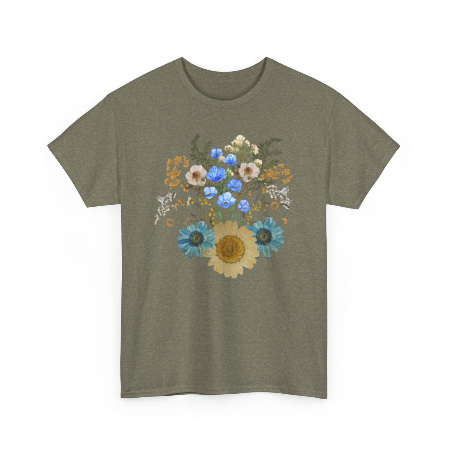 Floral Bouquet Cotton Tee - Kim’s Signature Beauty & Accessories    (Store description)