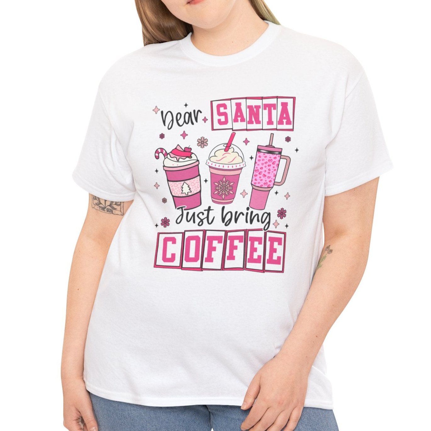 Dear Santa, Just Bring Coffee Tee - Kim’s Signature Beauty & Accessories    (Store description)