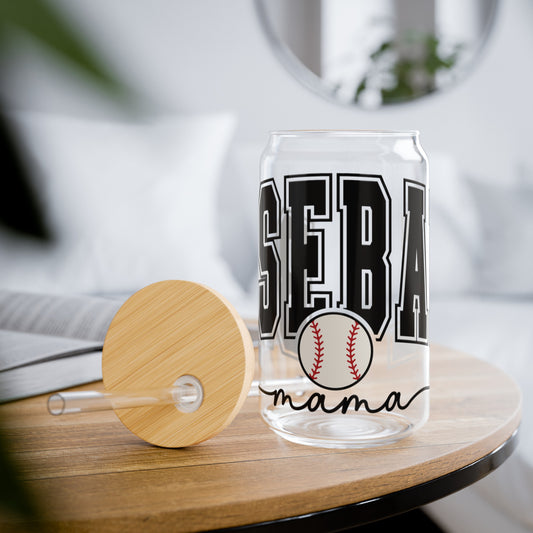 Baseball Mama | Sipper Glass, 16oz - Kim’s Signature Beauty & Accessories    (Store description)