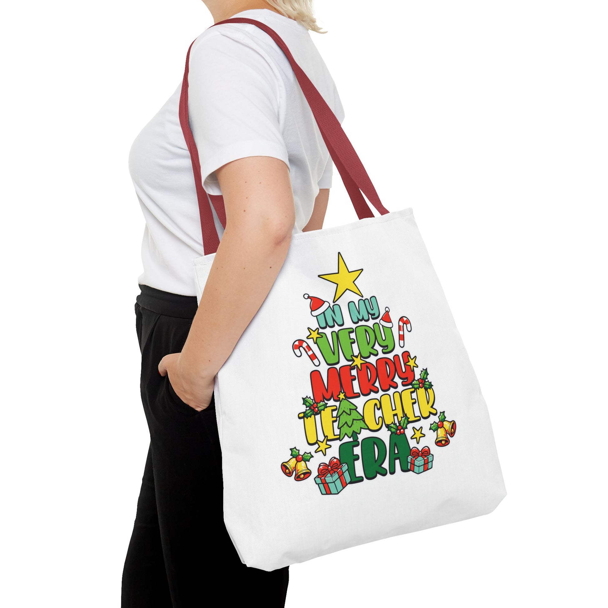 In My Merry Teaching Era Tote Bag - Kim’s Signature Beauty & Accessories    (Store description)