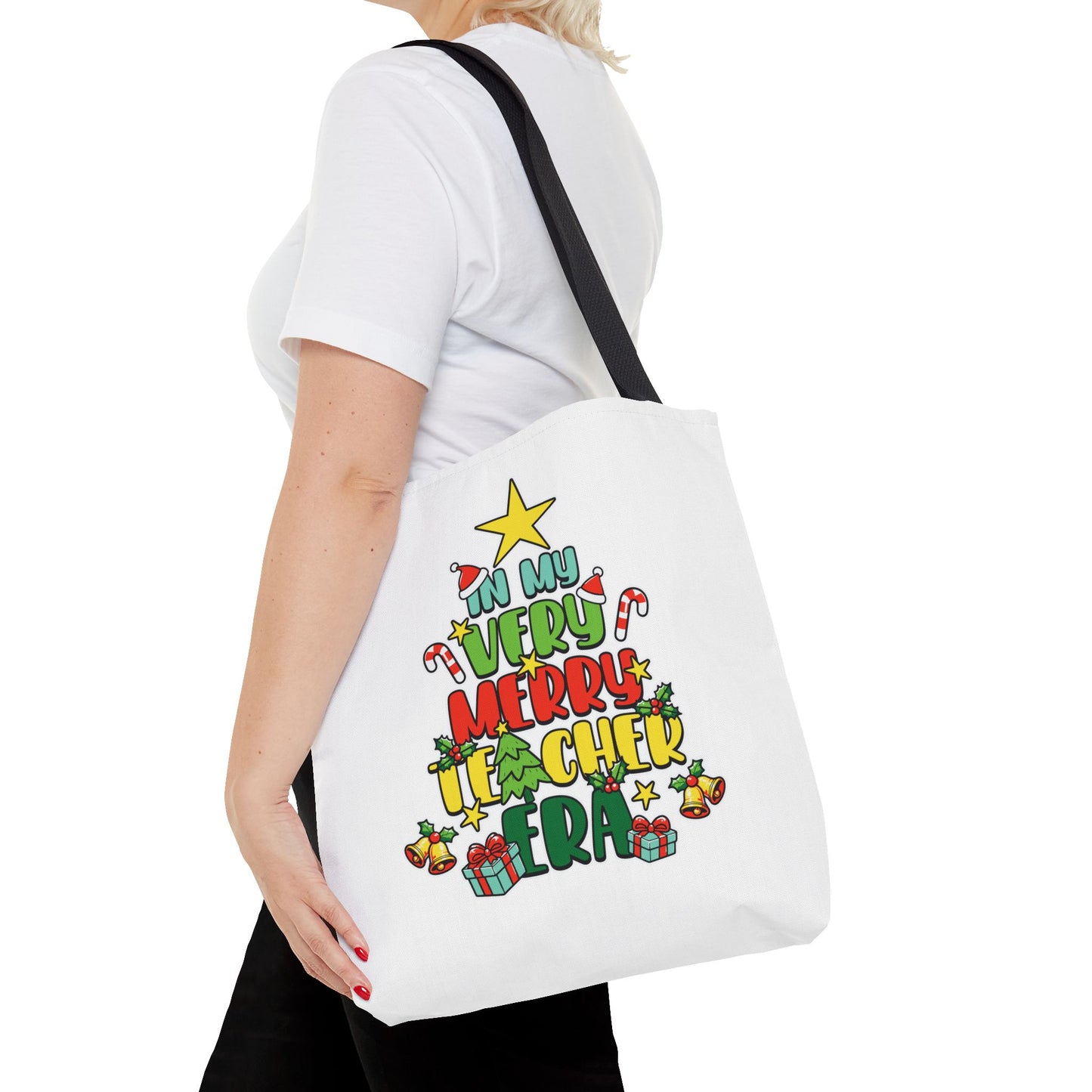 In My Merry Teaching Era Tote Bag - Kim’s Signature Beauty & Accessories    (Store description)