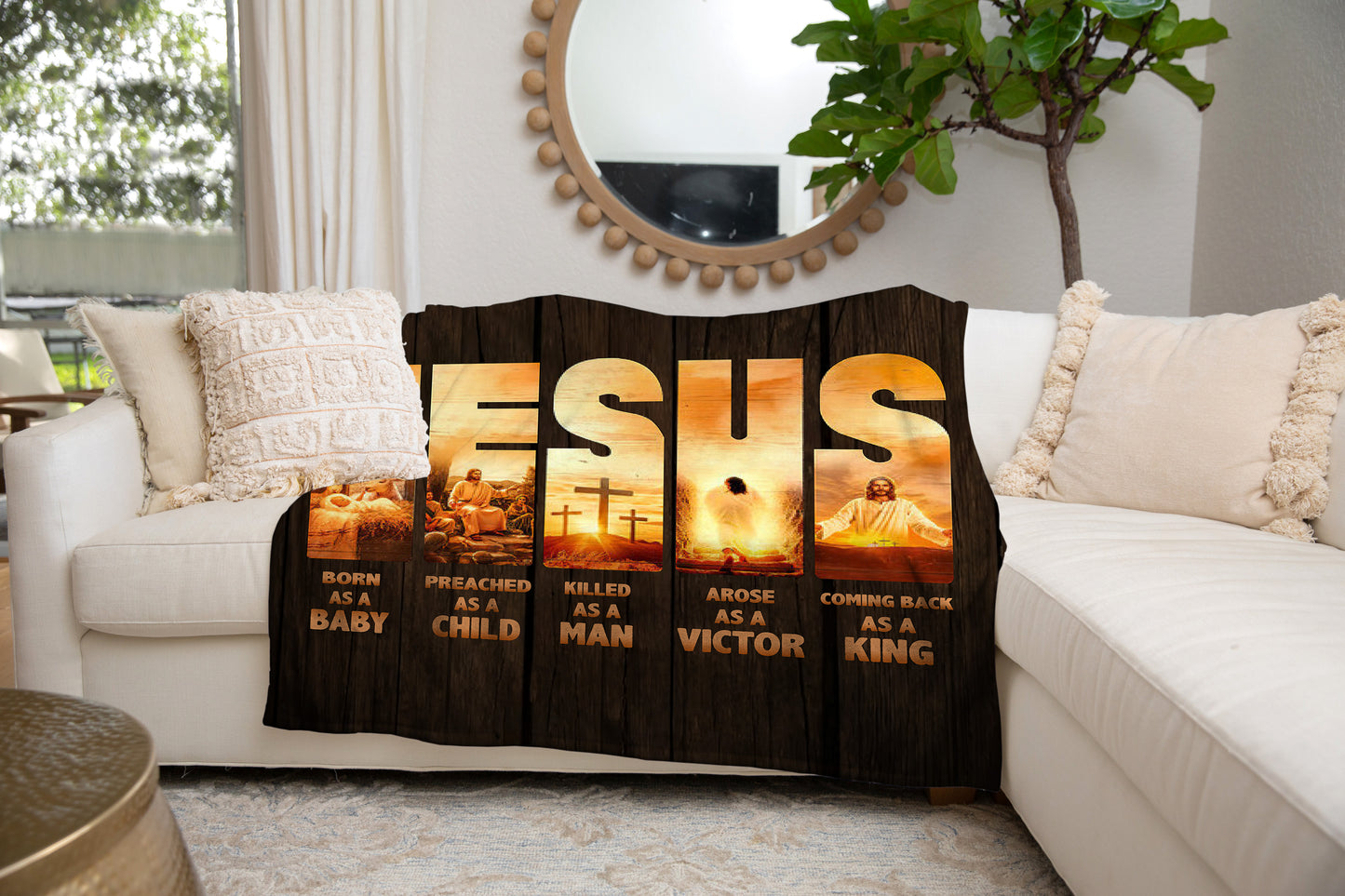 Jesus-Born a Baby, Returning a King - Blanket - Kim’s Signature Beauty & Accessories    (Store description)