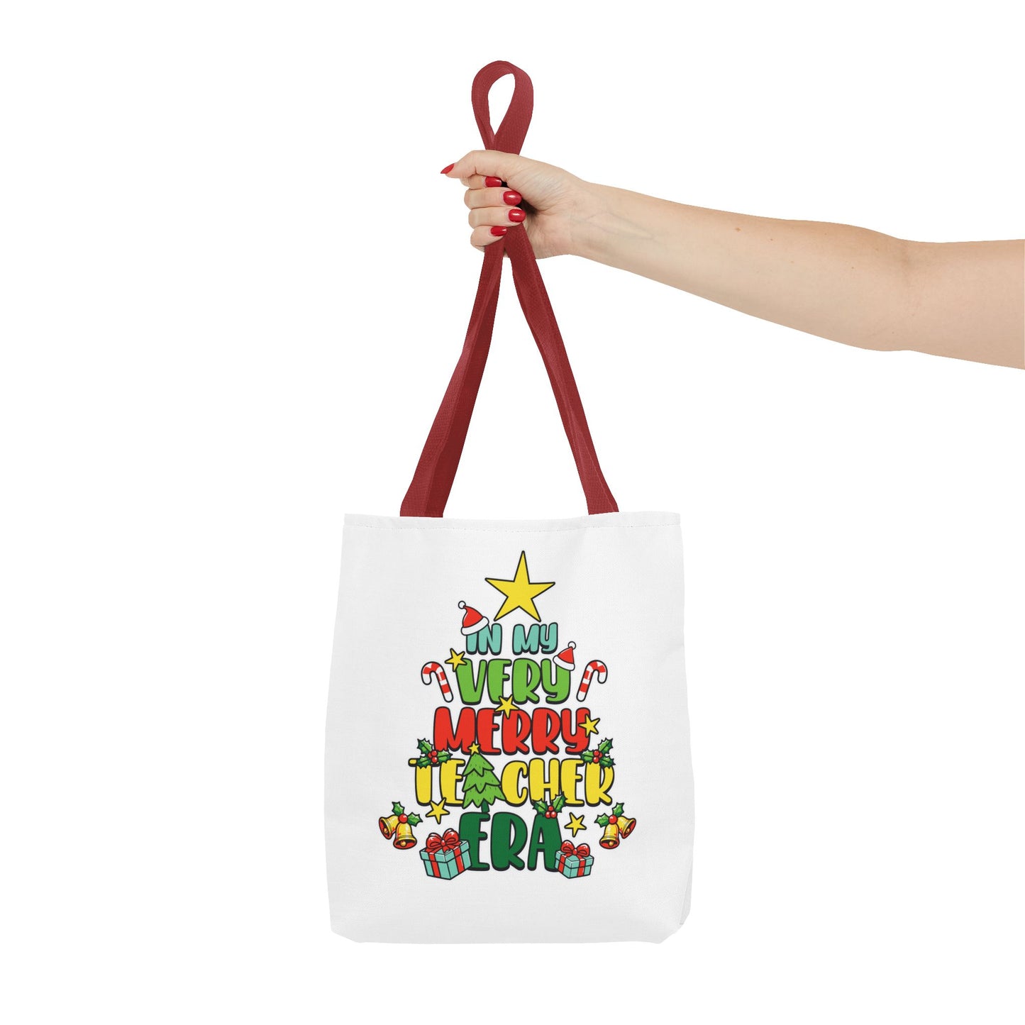 In My Merry Teaching Era Tote Bag - Kim’s Signature Beauty & Accessories    (Store description)