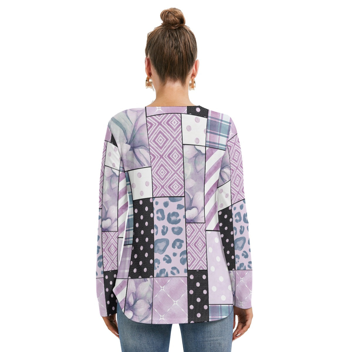 Geo Design Blouse - Kim’s Signature Beauty & Accessories    (Store description)