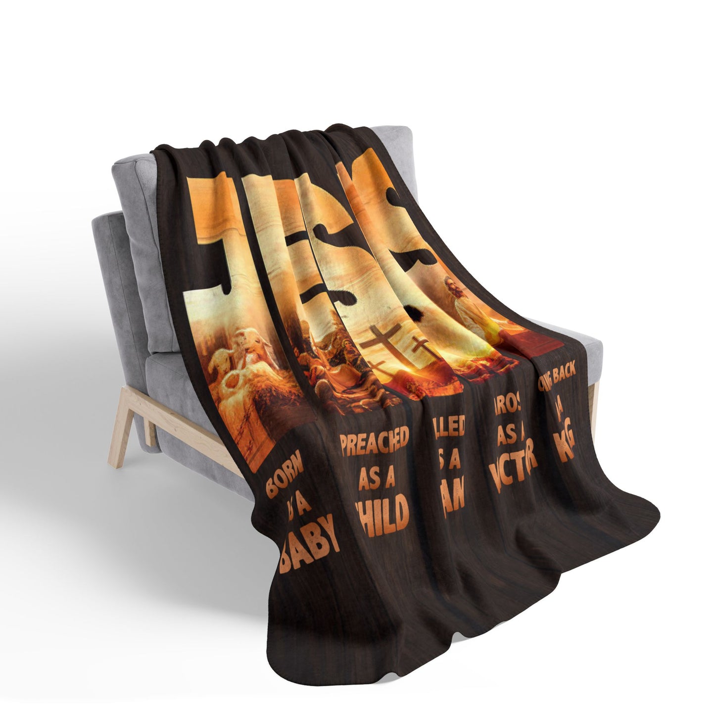 Jesus-Born a Baby, Returning a King - Blanket - Kim’s Signature Beauty & Accessories    (Store description)