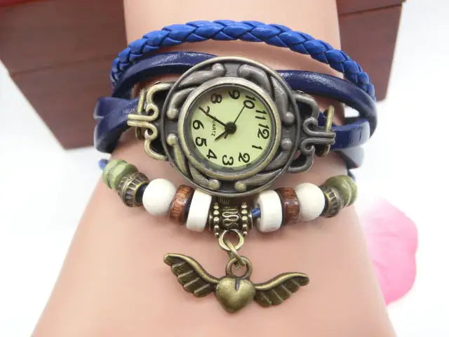 Vintage flying heart pendant bracelet watch - Kim’s Signature Beauty & Accessories    (Store description)