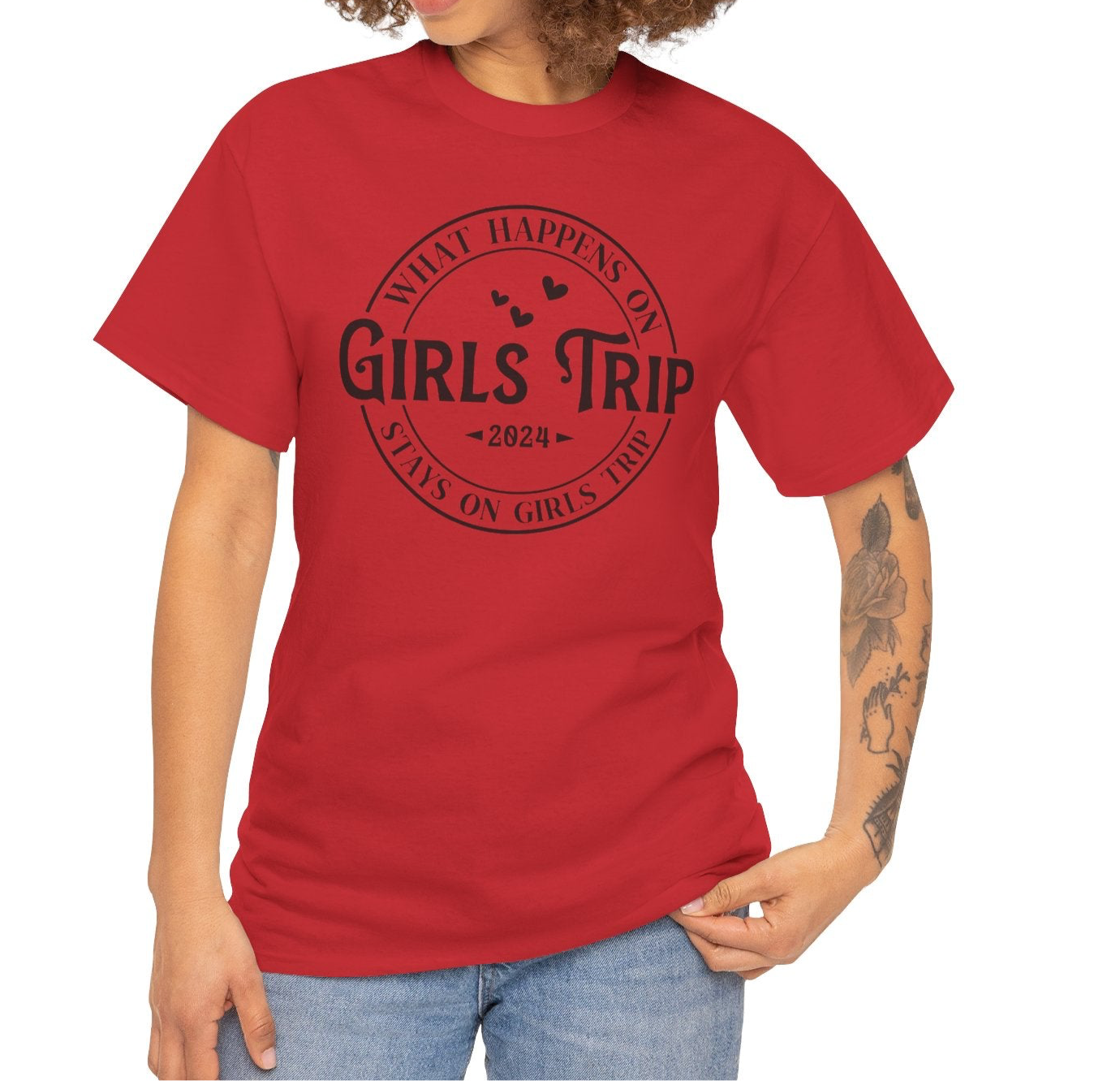 What Happens on a Girls Trip | Cotton Tee - Kim’s Signature Beauty & Accessories    (Store description)