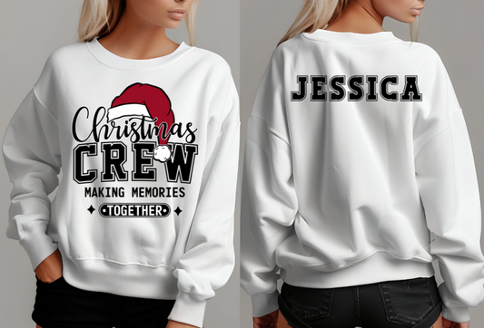 Christmas Crew (Personalize)Sweatshirt (or)T-Shirt - Kim’s Signature Beauty & Accessories    (Store description)