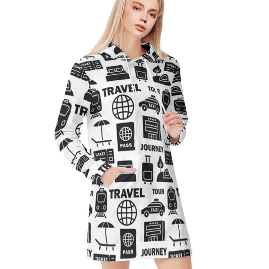 Adventure Awaits Travel Hoodie Dress - Kim’s Signature Beauty & Accessories    (Store description)