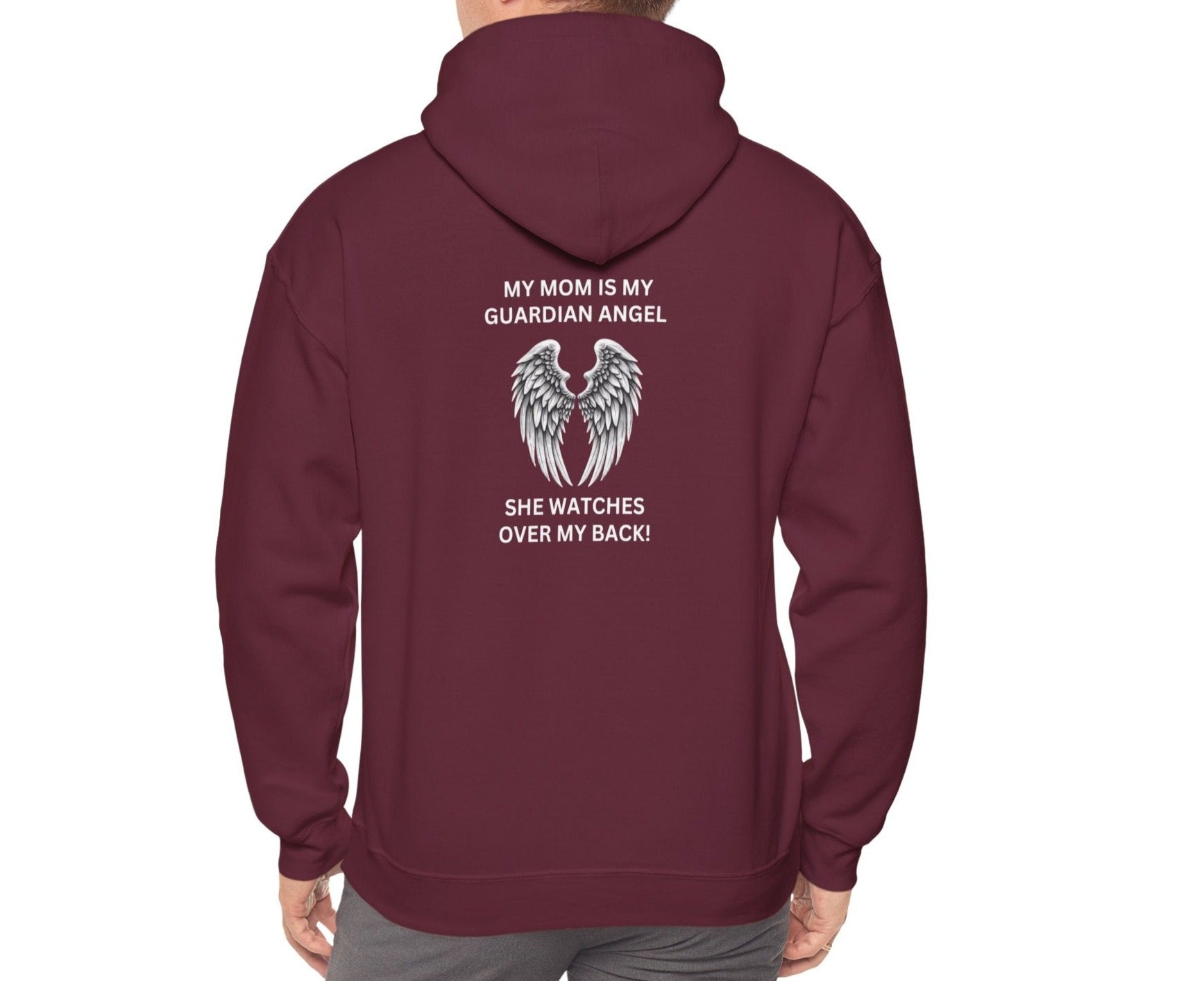 Mom, Watches Over My Back | Front & Back Print Hoodie - Kim’s Signature Beauty & Accessories    (Store description)