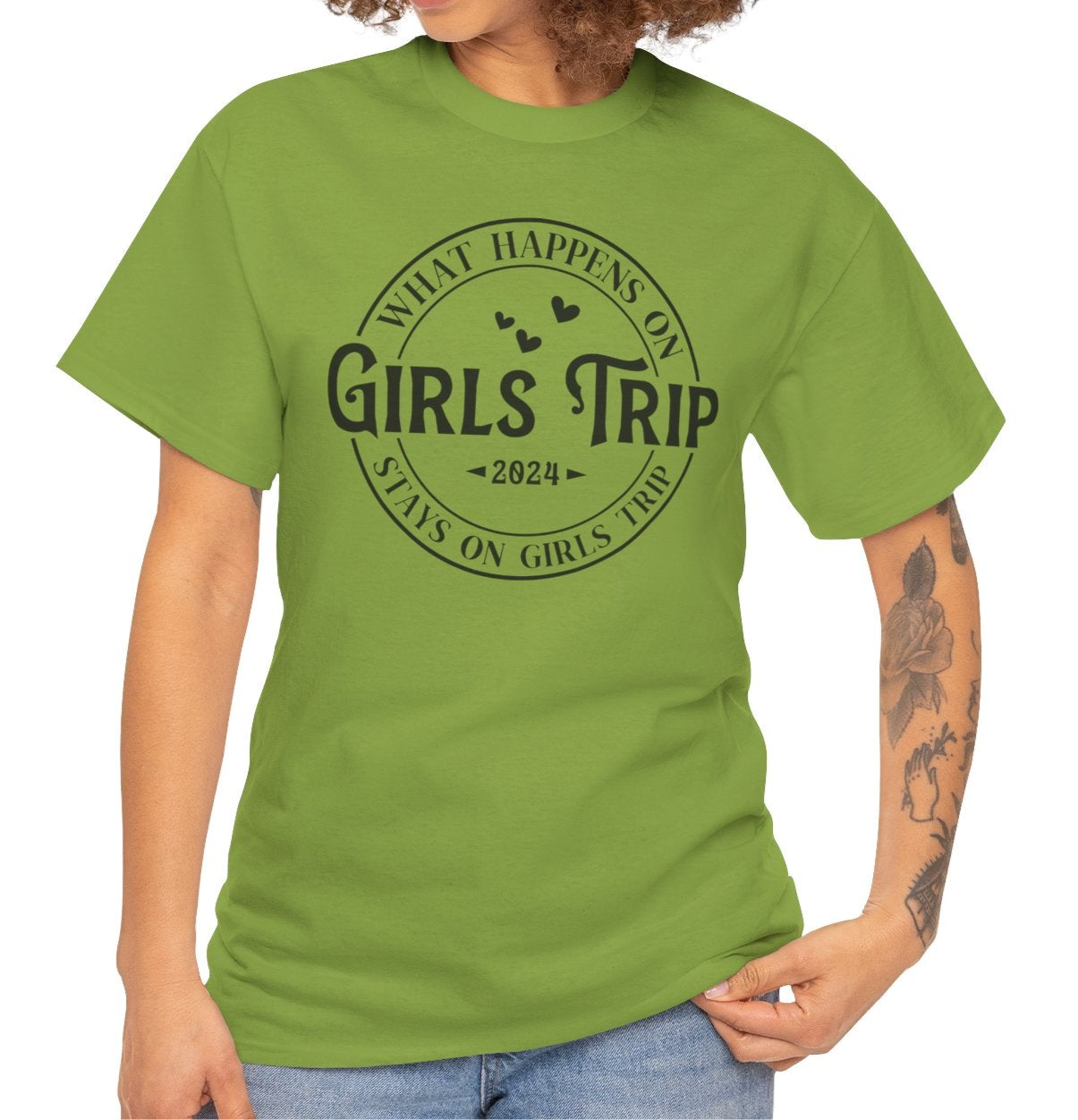 What Happens on a Girls Trip | Cotton Tee - Kim’s Signature Beauty & Accessories    (Store description)