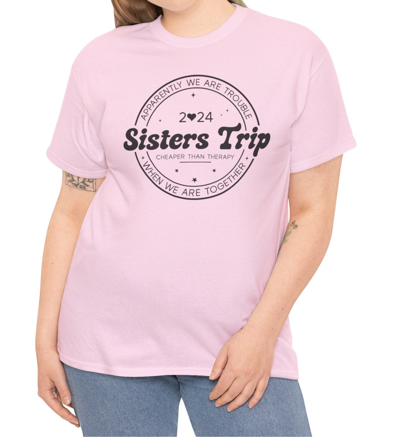 Sisters Trip |  Heavy Cotton Tee - Kim’s Signature Beauty & Accessories    (Store description)