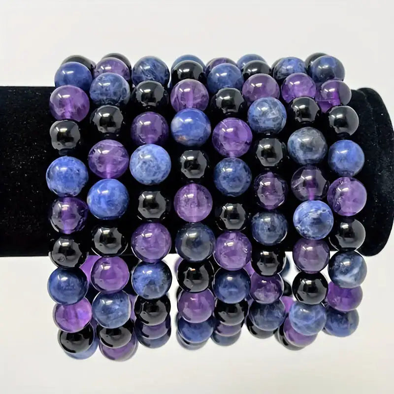 Purple Beaded Bracelet Set - Kim’s Signature Beauty & Accessories    (Store description)