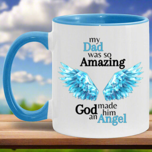 Dad Angel Accent Mug 11oz - Kim’s Signature Beauty & Accessories    (Store description)