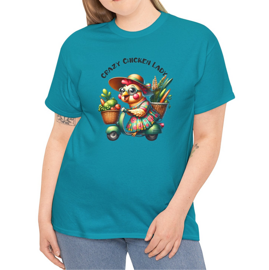 Crazy Chicken Lady | Cotton Tee - Kim’s Signature Beauty & Accessories    (Store description)