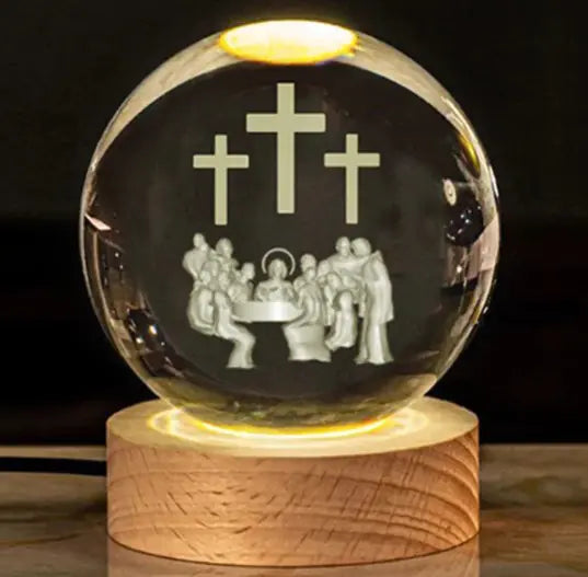 Glowing Crystal Faith Ornaments - Kim’s Signature Beauty & Accessories    (Store description)