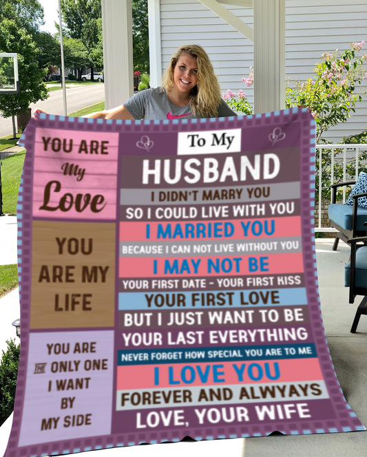 Husband, You Are My Love Blanket - Kim’s Signature Beauty & Accessories    (Store description)