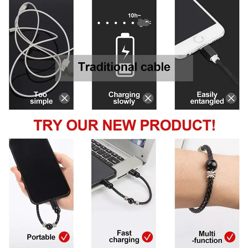 Fashionable Charger Bracelet For Mobile Devices - Kim’s Signature Beauty & Accessories    (Store description)