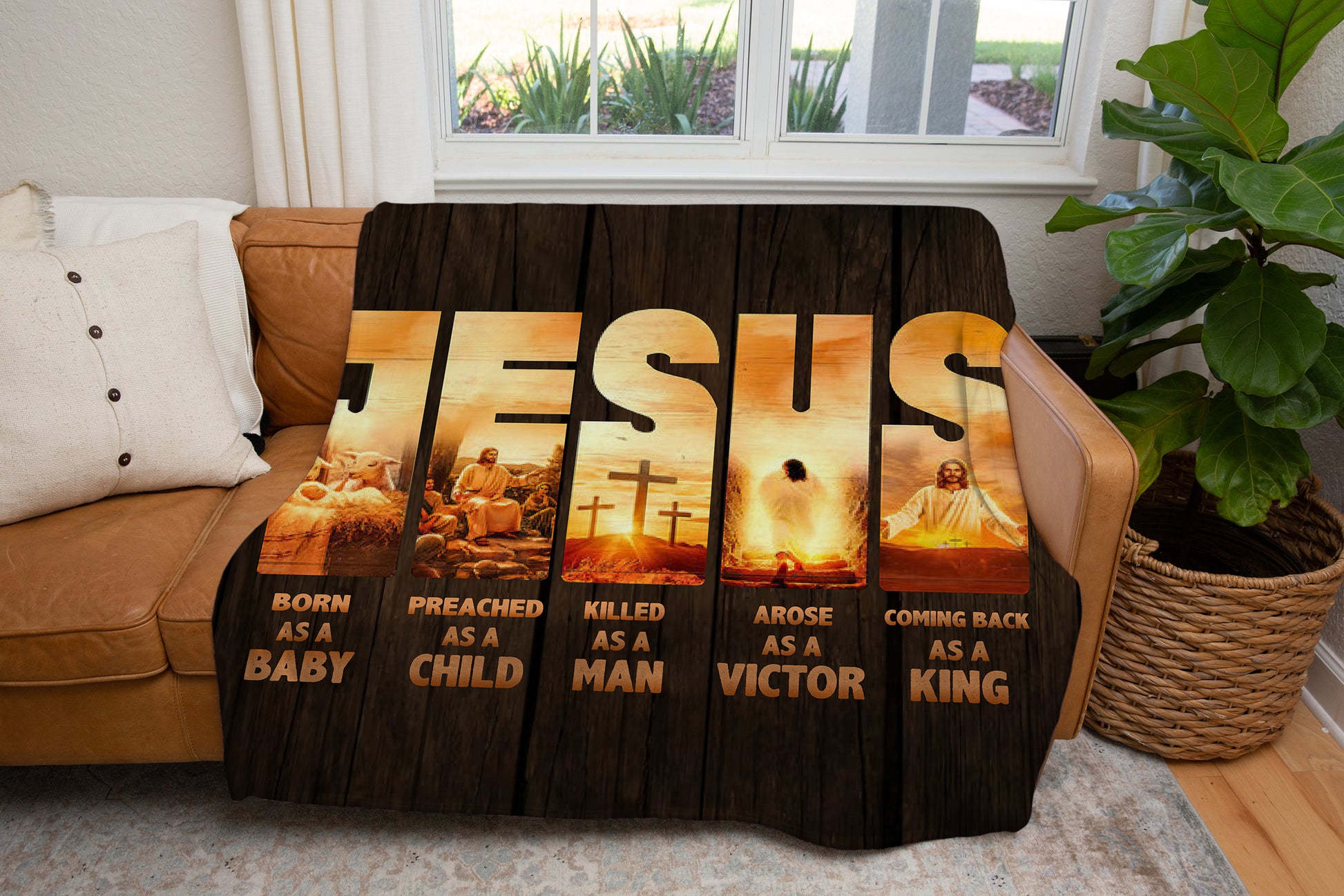 Jesus-Born a Baby, Returning a King - Blanket - Kim’s Signature Beauty & Accessories    (Store description)