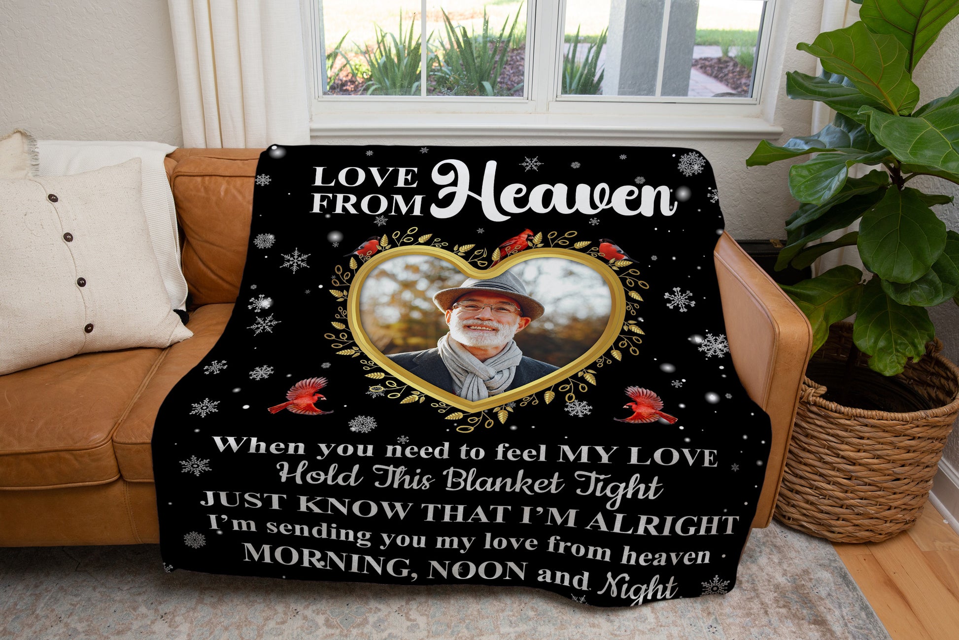 Love From Heaven Photo Upload Fleece Blanket - Kim’s Signature Beauty & Accessories    (Store description)