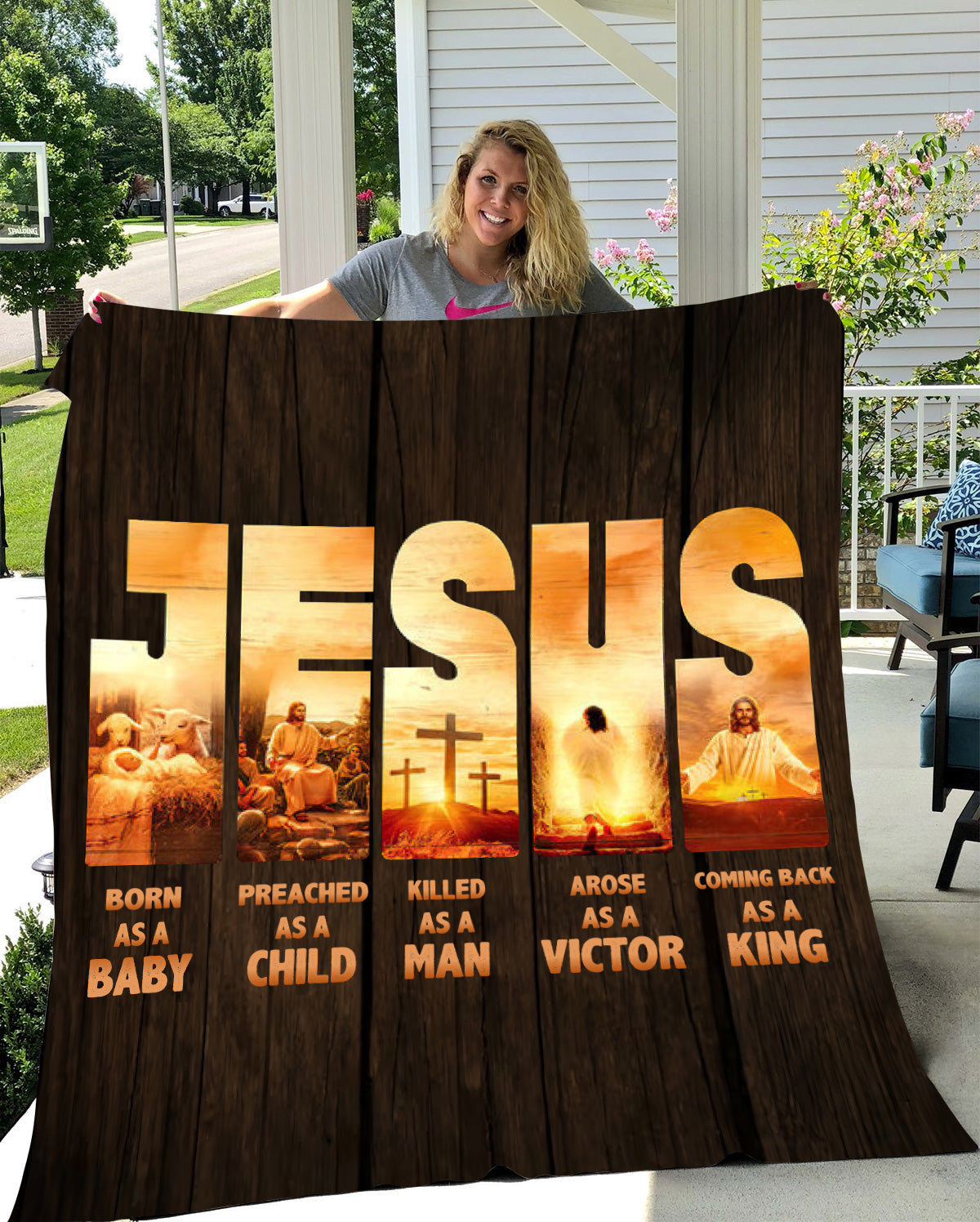 Jesus-Born a Baby, Returning a King - Blanket - Kim’s Signature Beauty & Accessories    (Store description)