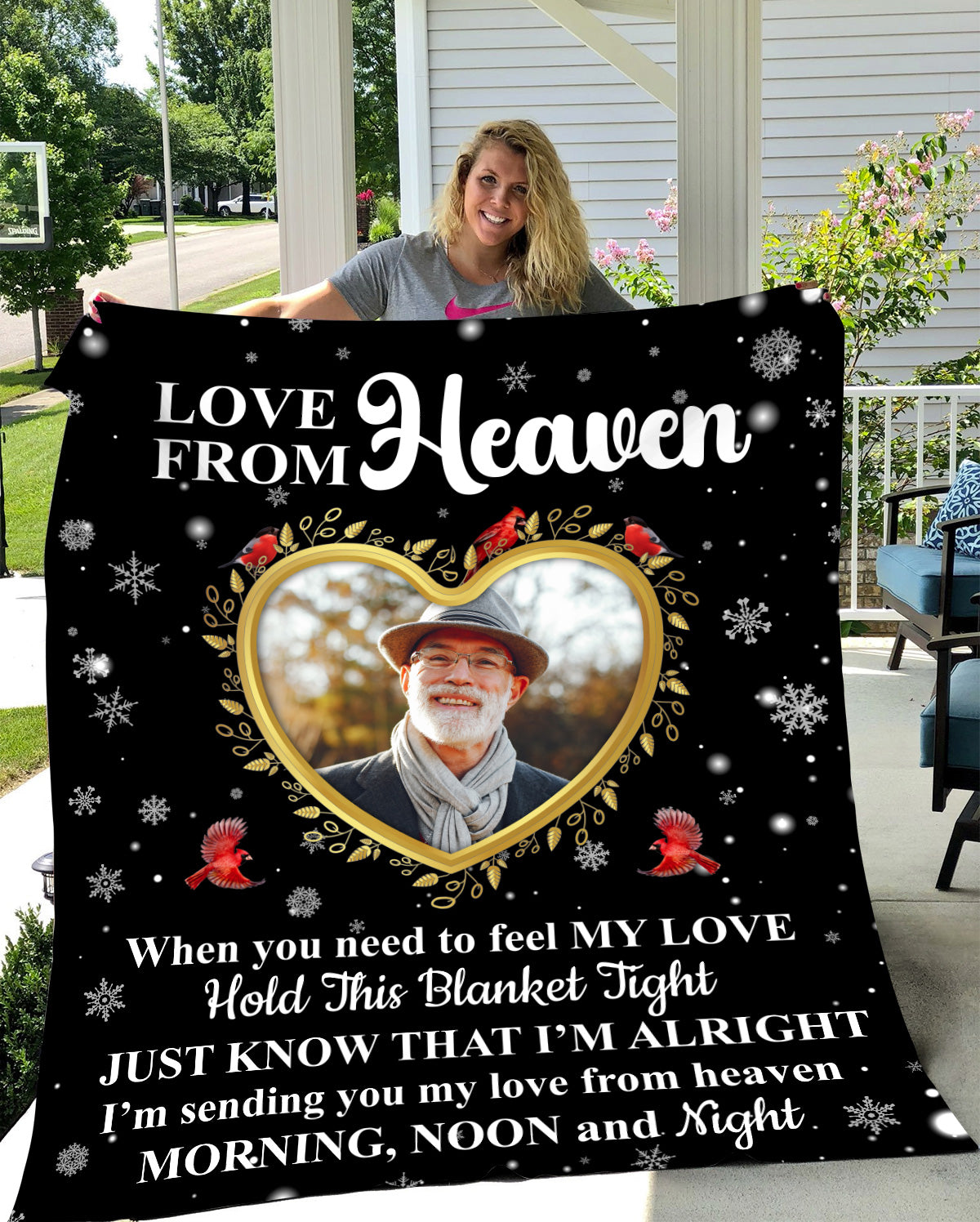 Love From Heaven Photo Upload Fleece Blanket - Kim’s Signature Beauty & Accessories    (Store description)