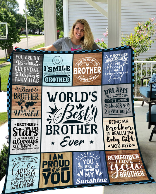 World's Best Brother Blanket - Kim’s Signature Beauty & Accessories    (Store description)