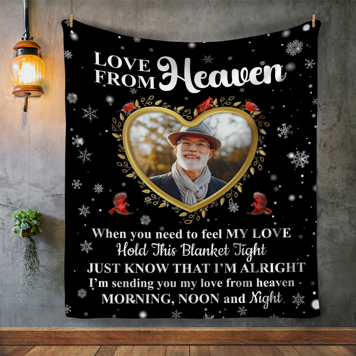 Love From Heaven Photo Upload Fleece Blanket - Kim’s Signature Beauty & Accessories    (Store description)