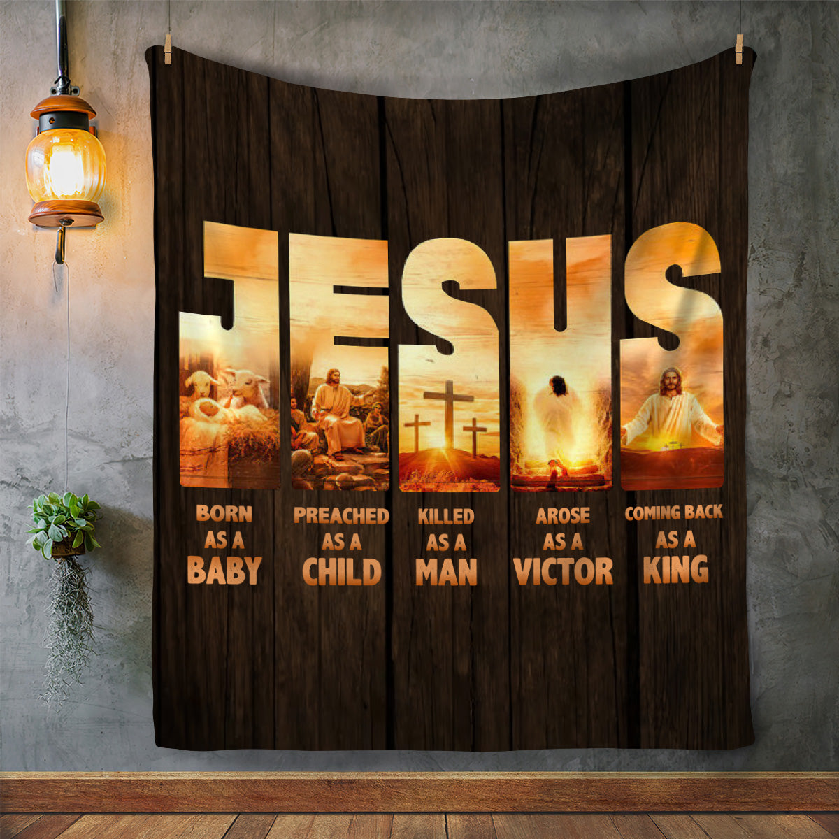 Jesus-Born a Baby, Returning a King - Blanket - Kim’s Signature Beauty & Accessories    (Store description)