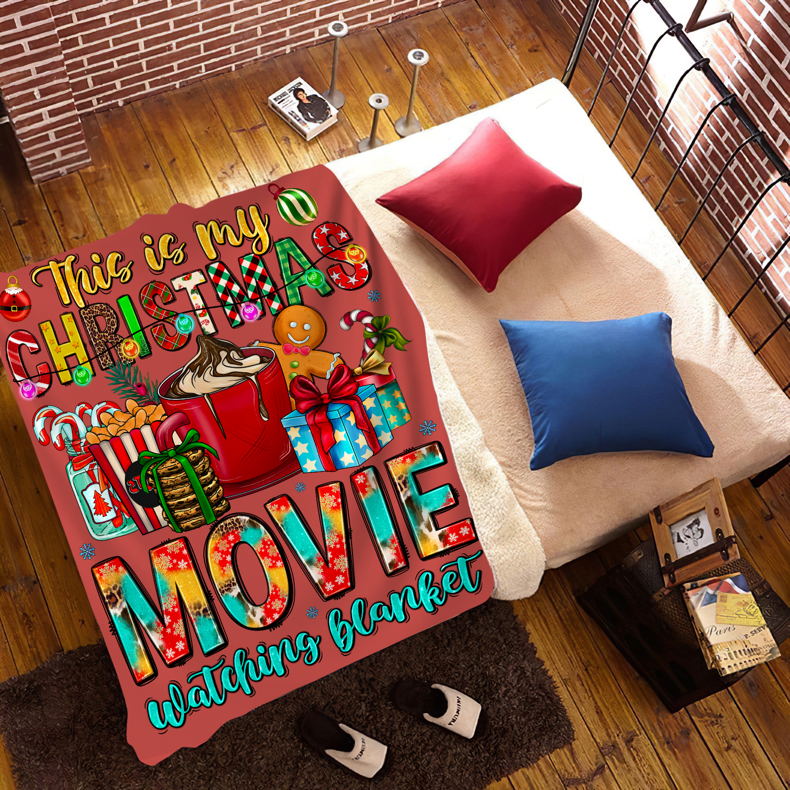 Christmas Movie Watching Blanket - Kim’s Signature Beauty & Accessories    (Store description)