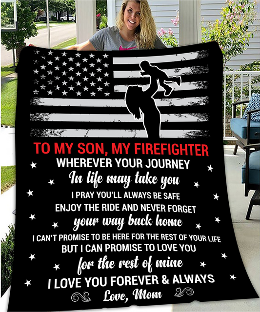 My Son, My Firefighter Blanket - Kim’s Signature Beauty & Accessories    (Store description)