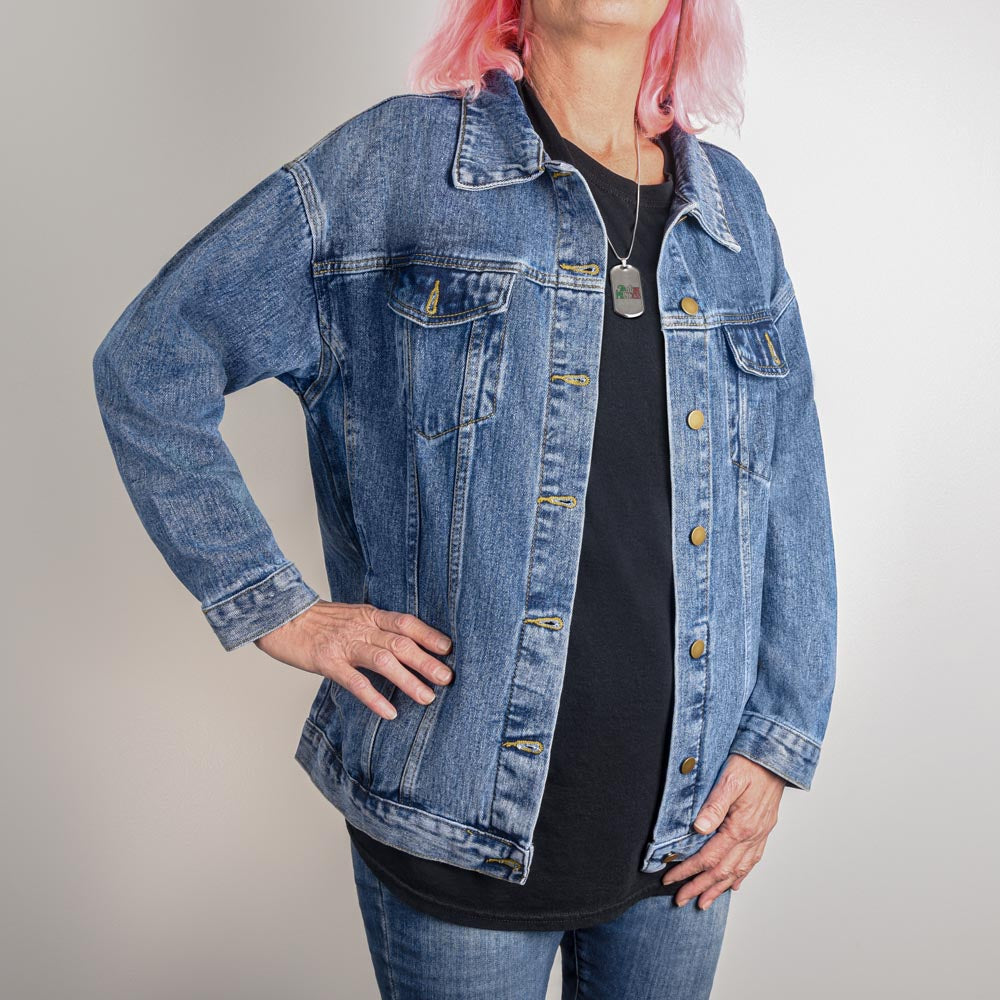 Live Life Jean Jacket - Kim’s Signature Beauty & Accessories    (Store description)