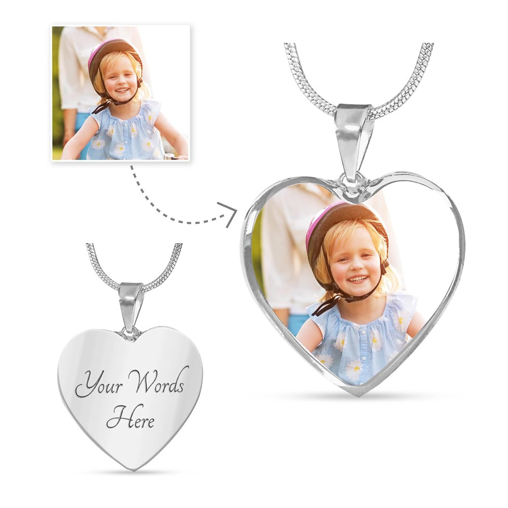 Personalized heart necklace - Kim’s Signature Beauty & Accessories    (Store description)