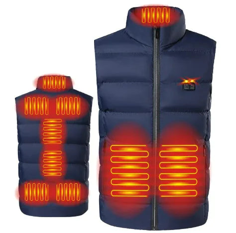 9-Zone USB Heated Vest Jacket for Winter Hunting and Hiking - Kim’s Signature Beauty & Accessories    (Store description)