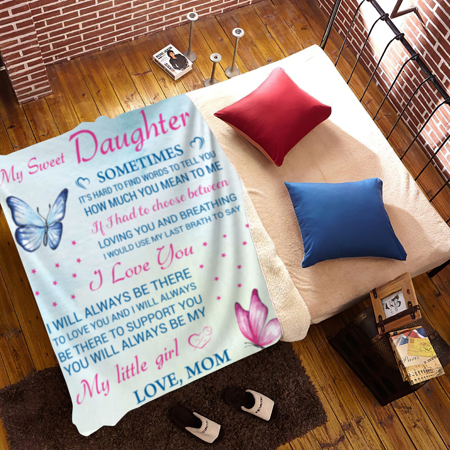 My Sweet Daughter Blanket-Love Mom - Kim’s Signature Beauty & Accessories    (Store description)