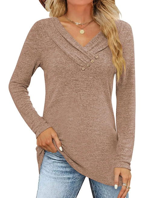 Women's Fall Long Sleeve Tunic - Kim’s Signature Beauty & Accessories    (Store description)