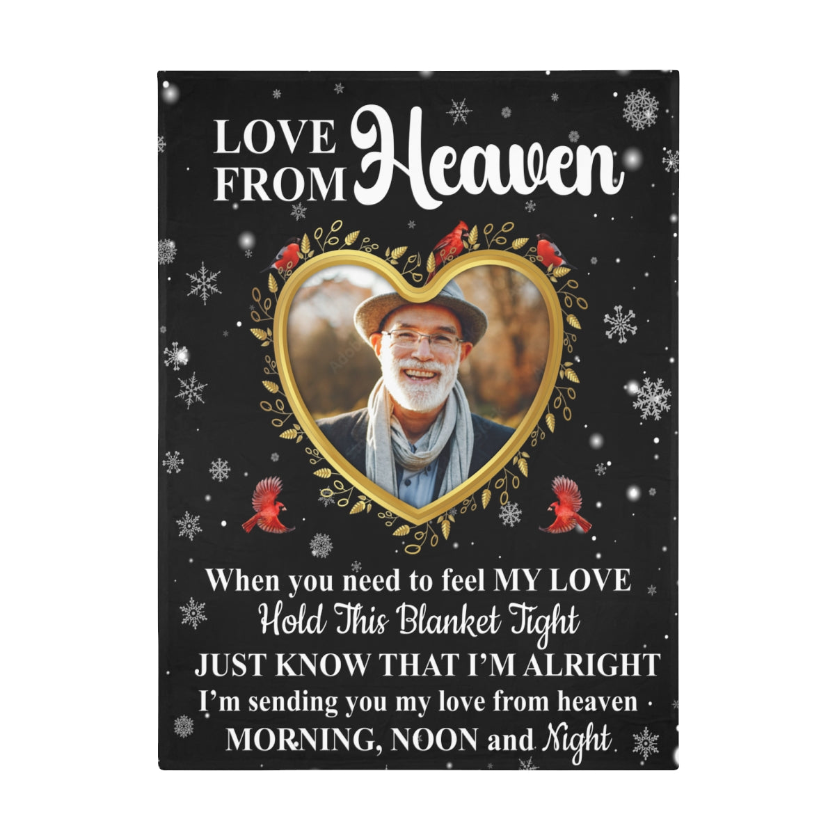 Love From Heaven Photo Upload Fleece Blanket - Kim’s Signature Beauty & Accessories    (Store description)