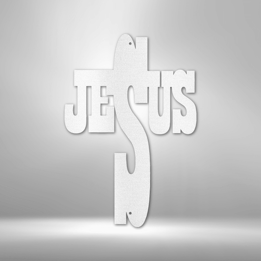 Jesus Cross - Steel Sign - Kim’s Signature Beauty & Accessories    (Store description)