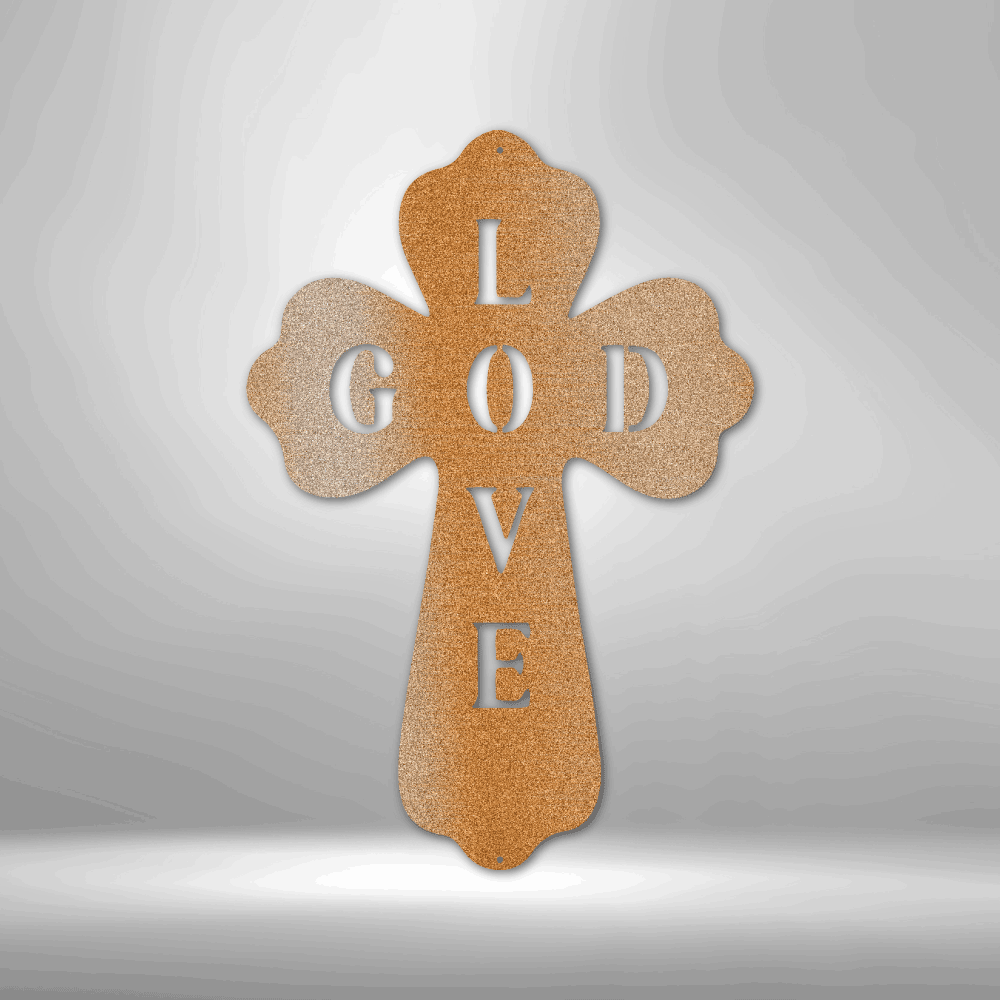 God Love - Steel Sign - Kim’s Signature Beauty & Accessories    (Store description)